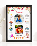 Customised Baby Memory Photo Frame A4 Size
