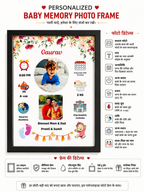 Customised Baby Memory Photo Frame A4 Size