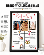 Customised Love Story Journey A4 Size Photo Frame