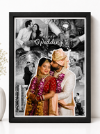 Customised Wedding Photo Frame A4 Size
